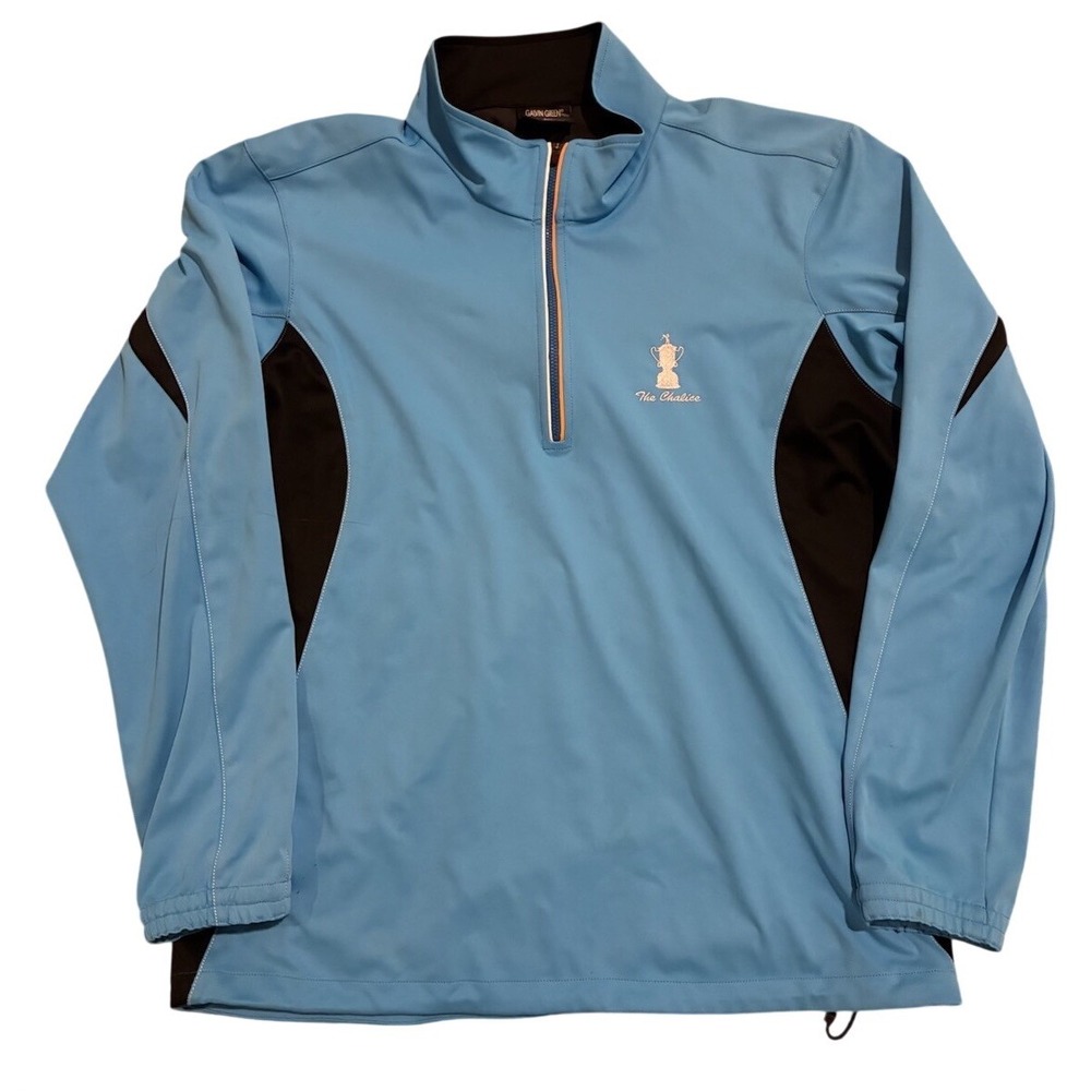 Galvin Green Windstopper Soft Shell 1/4 Zip Pullover‎ Men's L Blue The Chalice